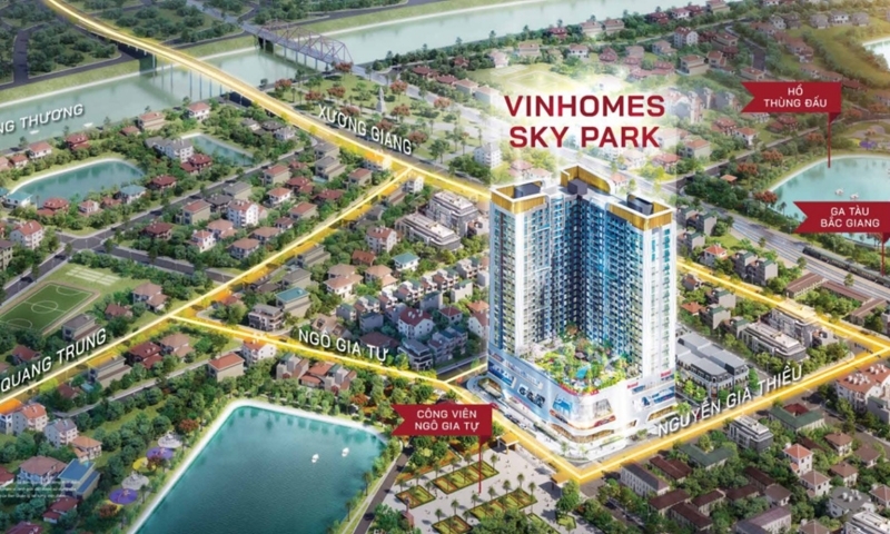 Vinhomes Sky Park hút khách với hệ tiện ích sống đẳng cấp bậc nhất Bắc Giang